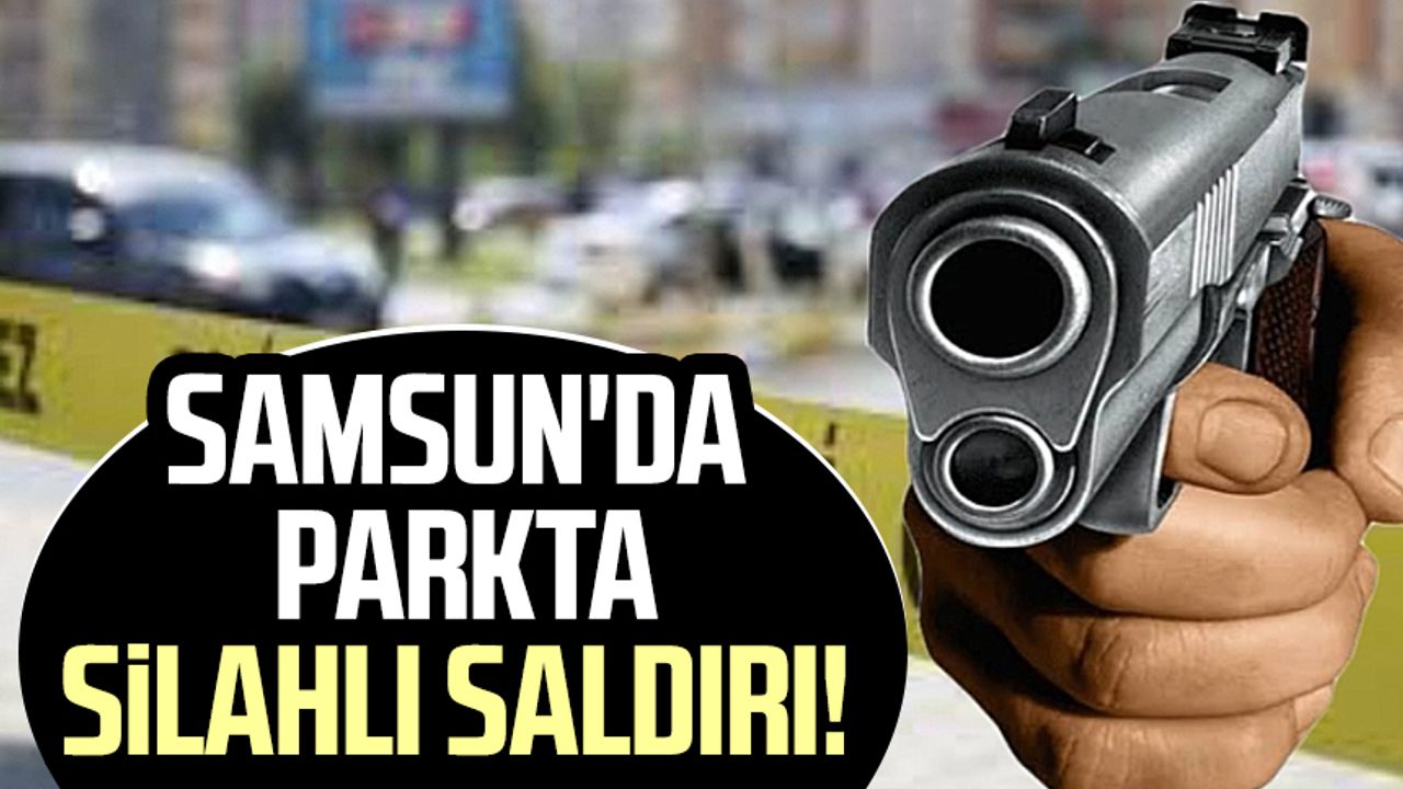 Samsun'da parkta silahlı saldırı!