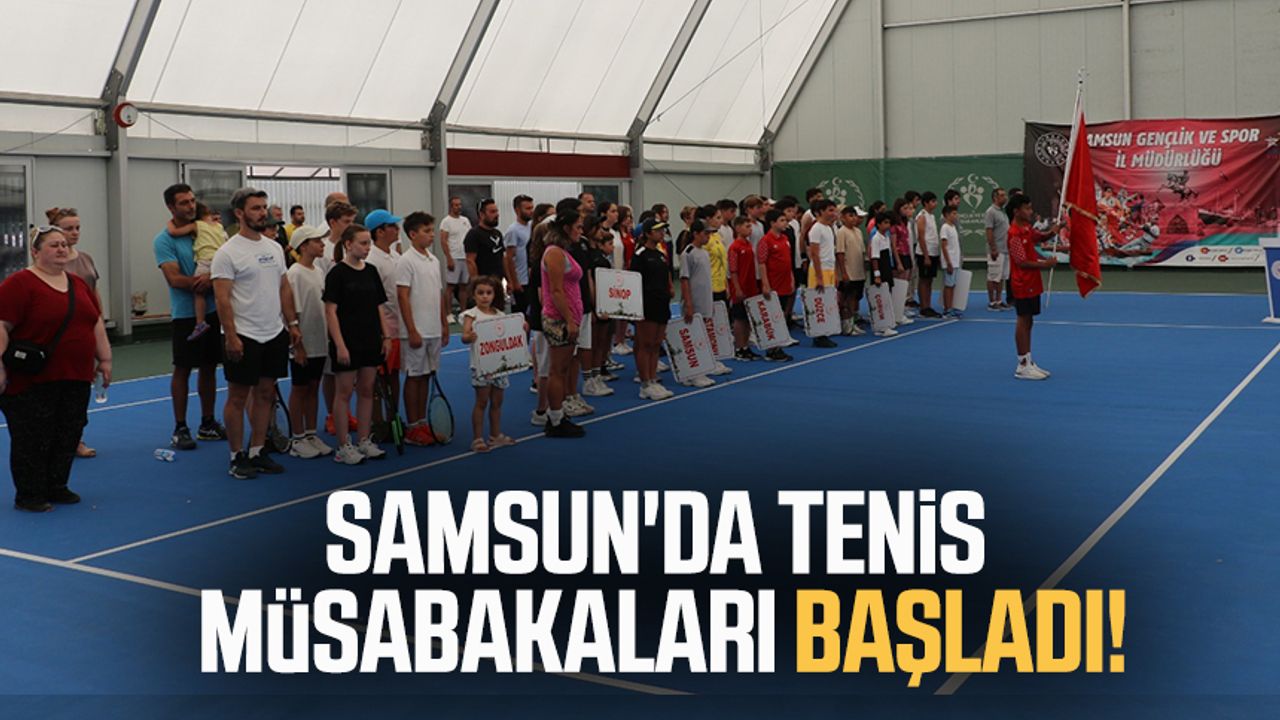 Samsun'da ANALİG Tenis Grup müsabakaları başladı!