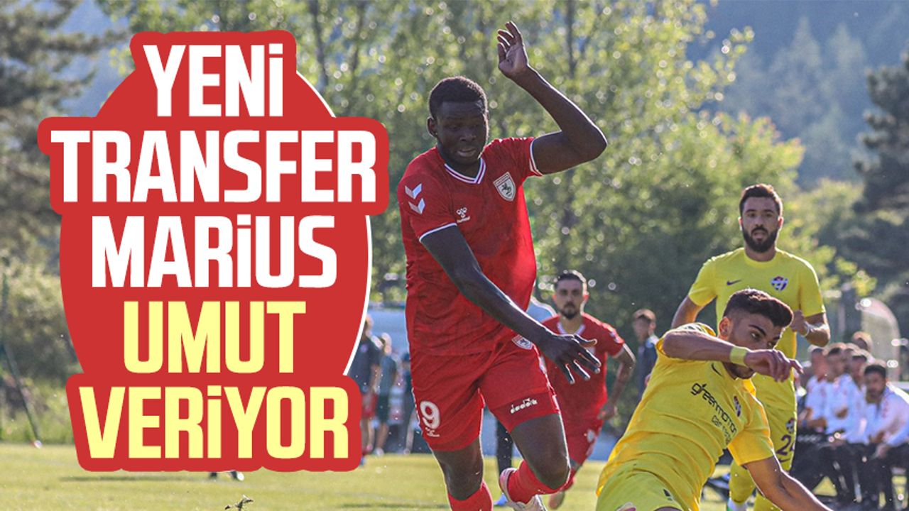 Yılport Samsunspor'un yeni transferi Marius umut veriyor