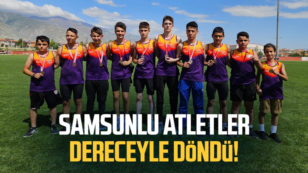 Samsunlu atletler Gaziantep'ten dereceyle döndü!