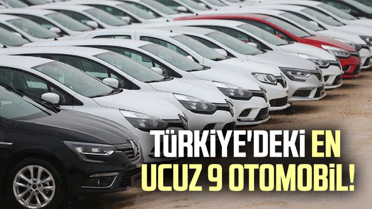 Türkiye'deki en ucuz 9 otomobil!