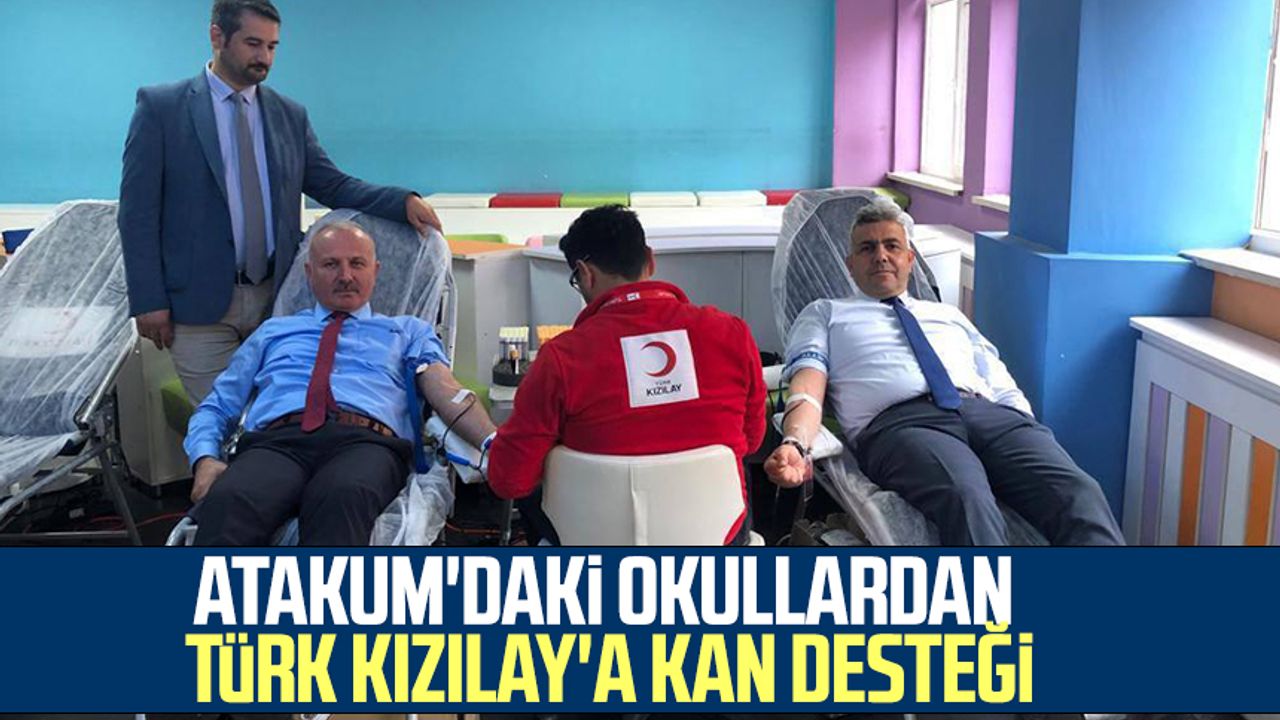 Atakum'daki okullardan Türk Kızılay'a kan desteği