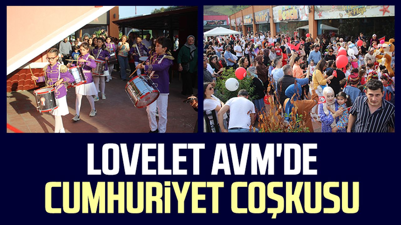Samsun Lovelet AVM'de Cumhuriyet coşkusu