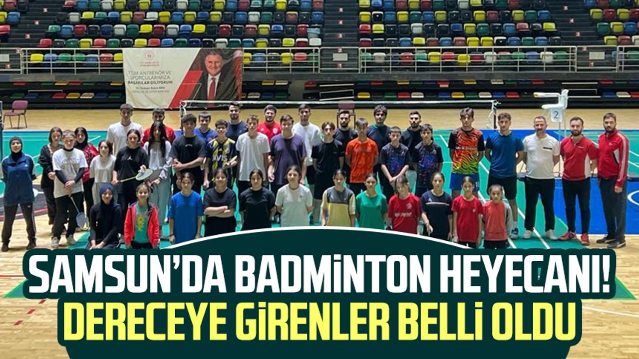 Samsun'da badmintonda şampiyonlar belli oldu