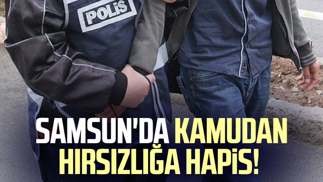 Samsun'da kamudan hırsızlığa hapis!
