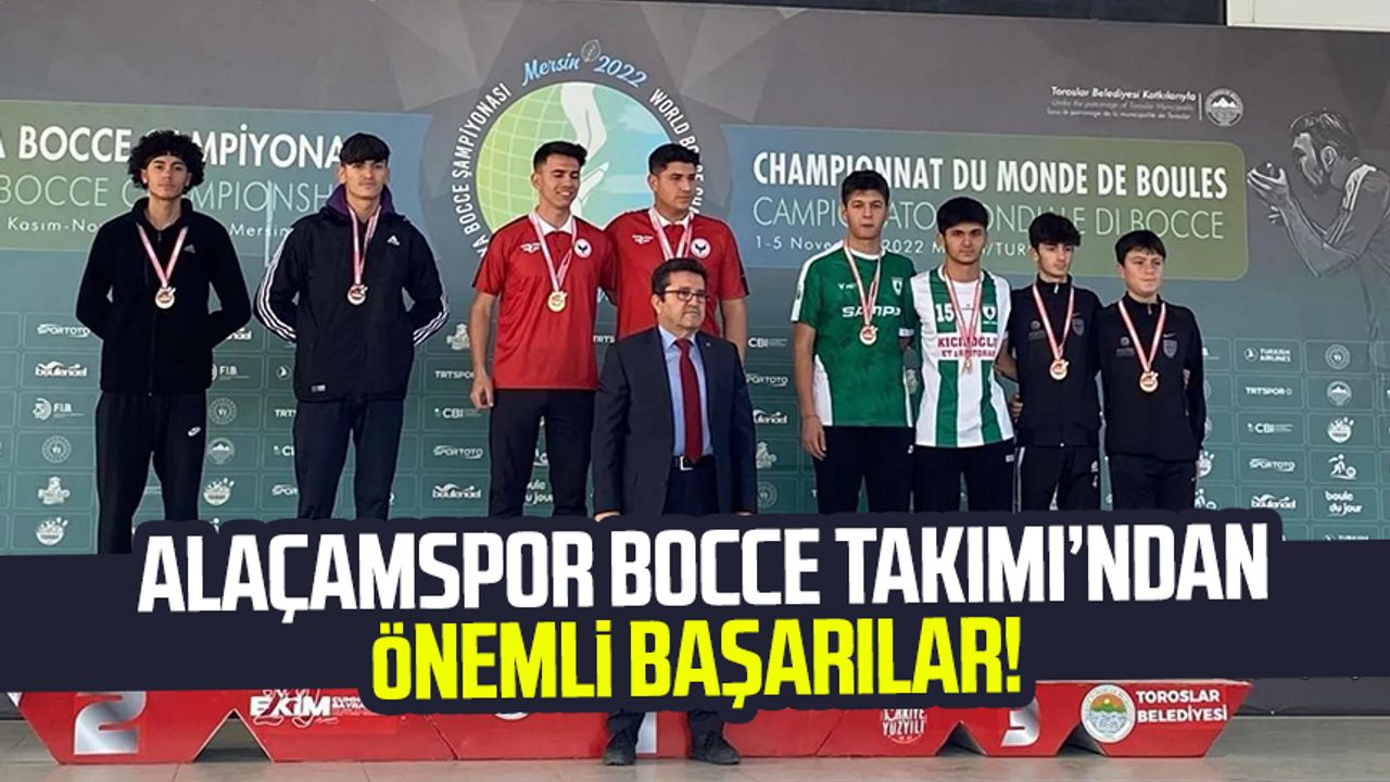 Alaçamspor Bocce Takımı, Türkiye Şampiyonası'nda 2 madalya kazandı