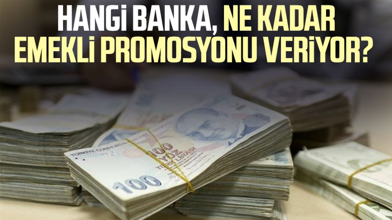 Hangi banka, ne kadar emekli promosyonu veriyor? Emekli promosyonu 2024