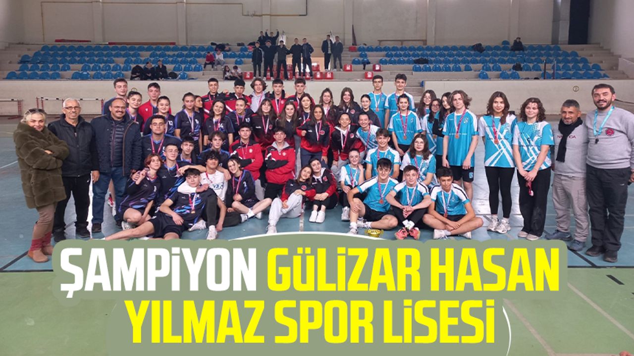 Şampiyon Gülizar Hasan Yılmaz Spor Lisesi