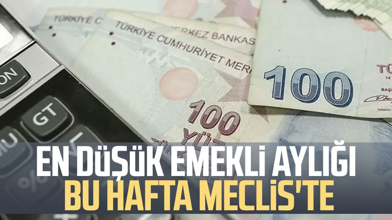 En düşük emekli aylığı bu hafta Meclis'te