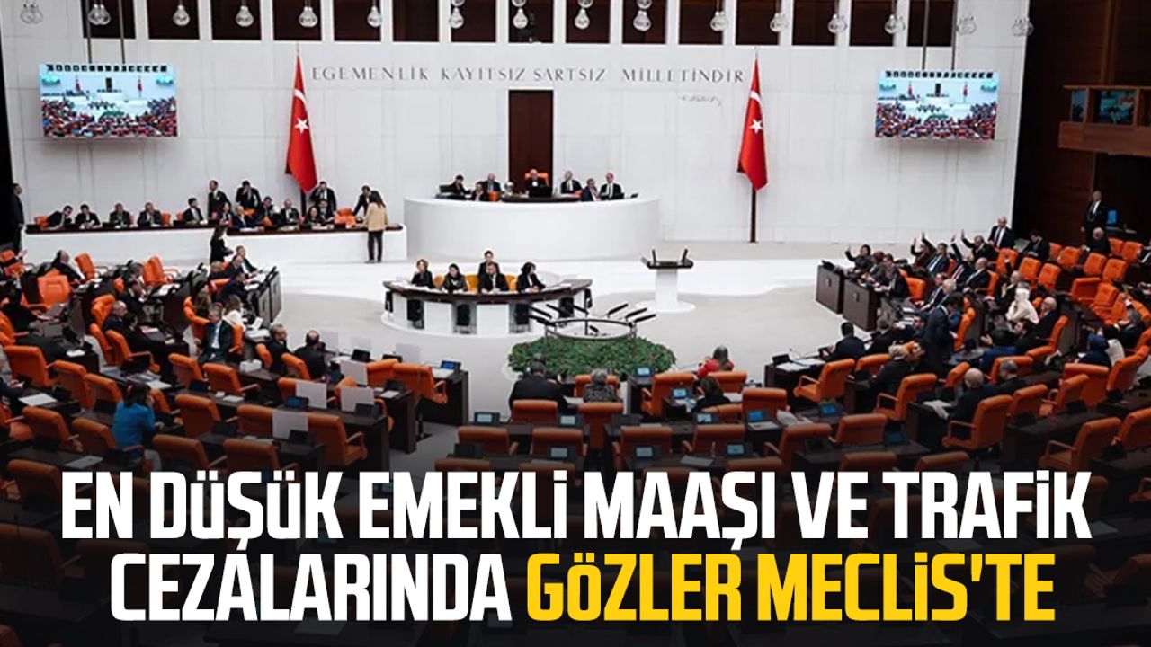 En düşük emekli maaşı ve trafik cezalarında gözler TBMM'de