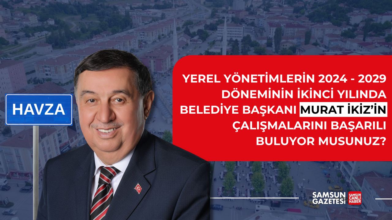 Havza Belediye Başkanı Murat İkiz'in çalışmalarını başarılı buluyor musunuz?