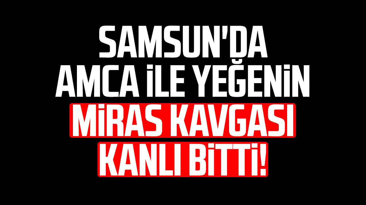 Samsun’da amca ile yeğenin miras kavgası kanlı bitti!
