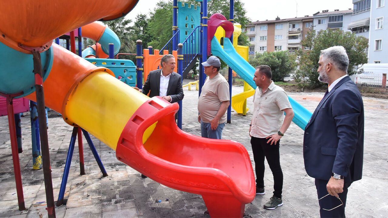 Tekkeköy'de parklar yaza hazırlanıyor