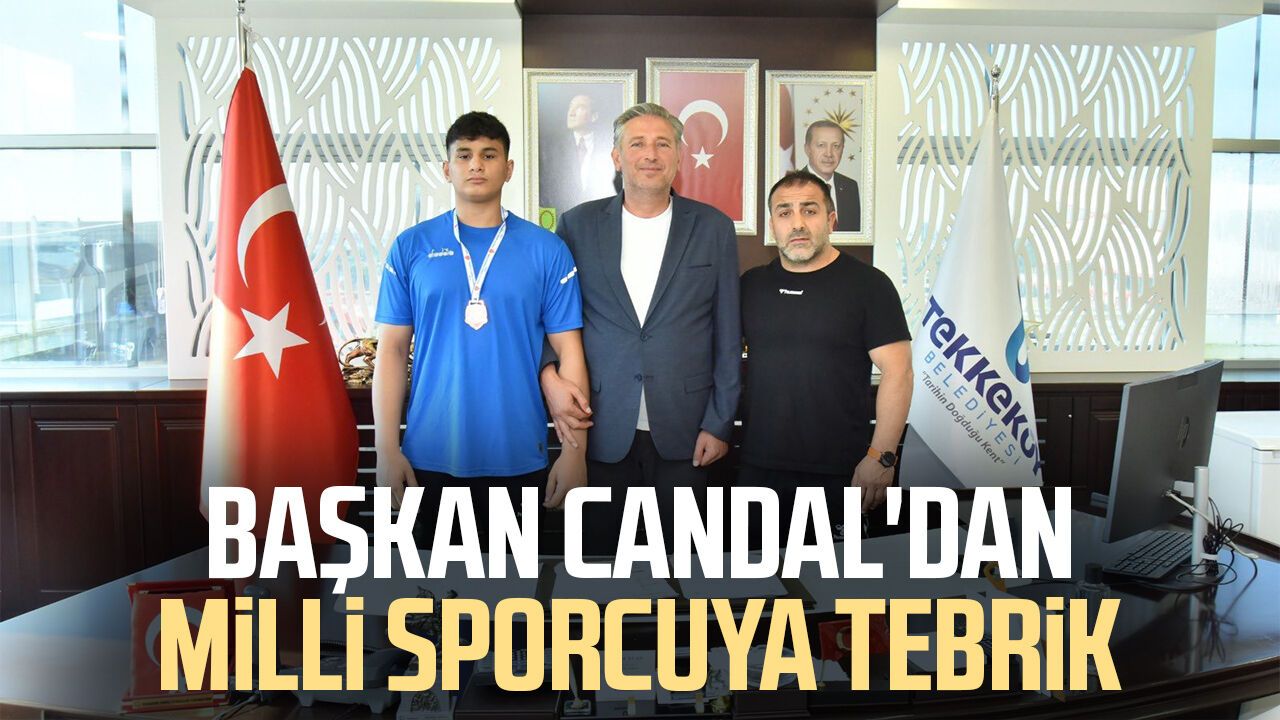 Başkan Mustafa Candal'dan milli sporcu Emirhan Gümüş'e tebrik
