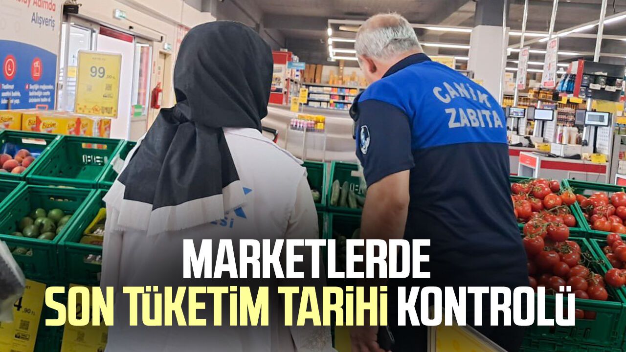 Samsun Canik'te marketlere sıkı denetim