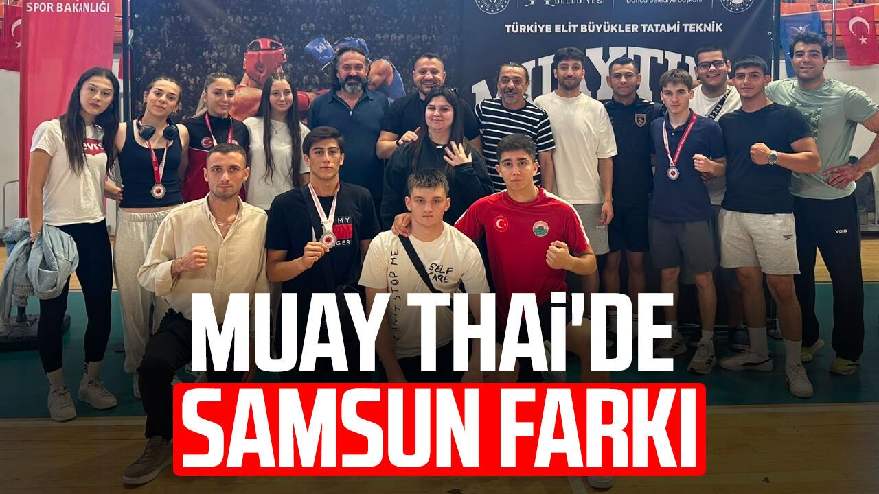 Samsunlu sporcular Muay Thai Türkiye Şampiyonası'na damga vurdu