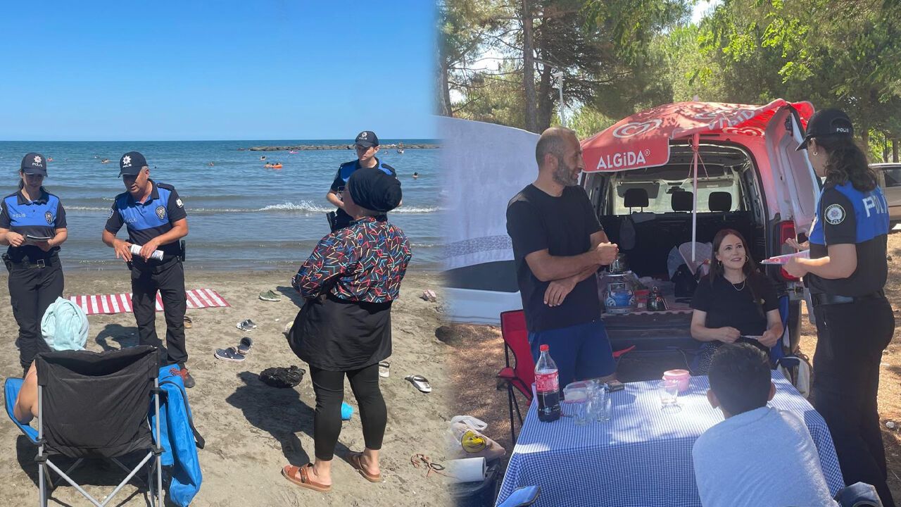 Samsun Emniyeti'nden sahillerde hayat kurtaran çalışma