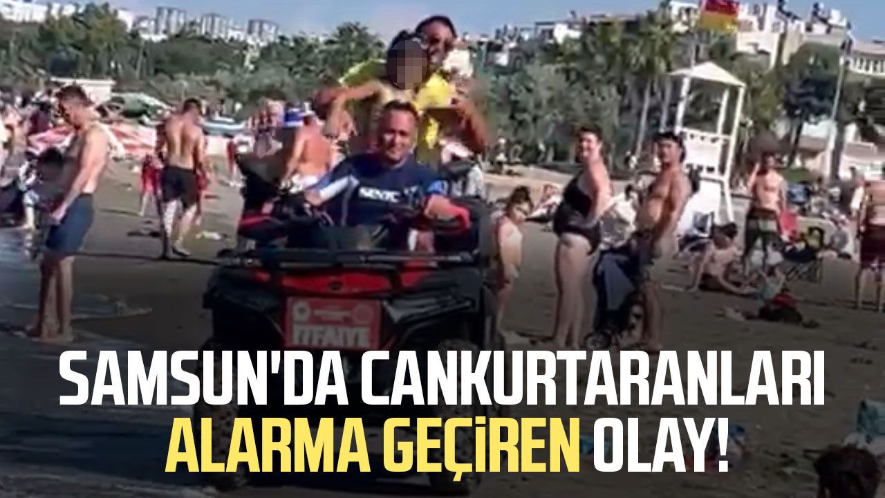 Samsun Atakum sahilinde panik! Denizde kayboldu sanıldı...