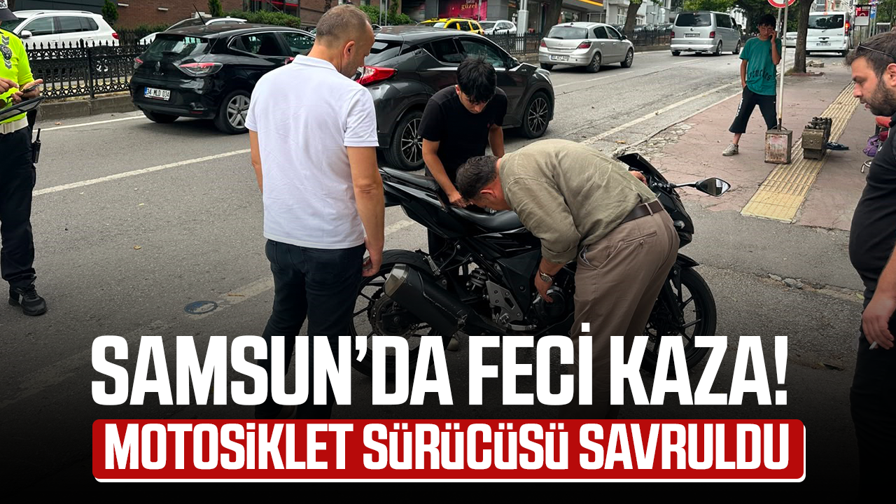 Samsun'da 19 Mayıs Bulvarı'nda kaza!
