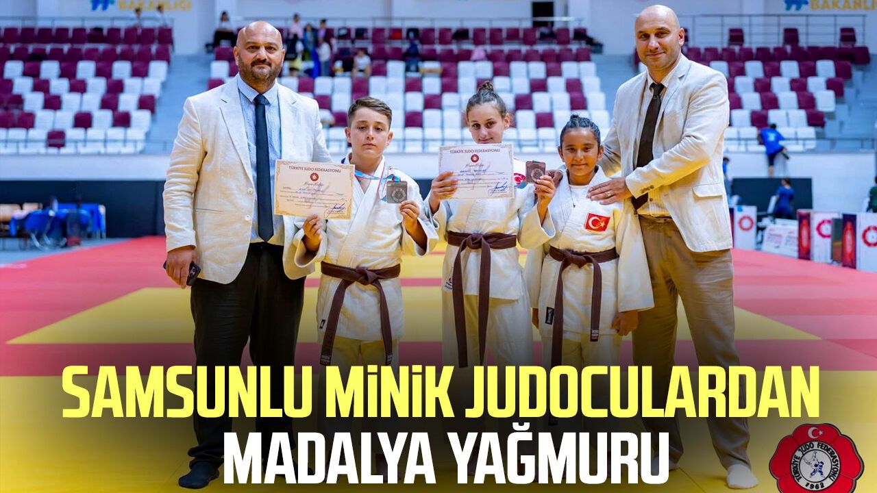 Samsunlu minik judoculardan Türkiye Şampiyonası'nda 5 madalya
