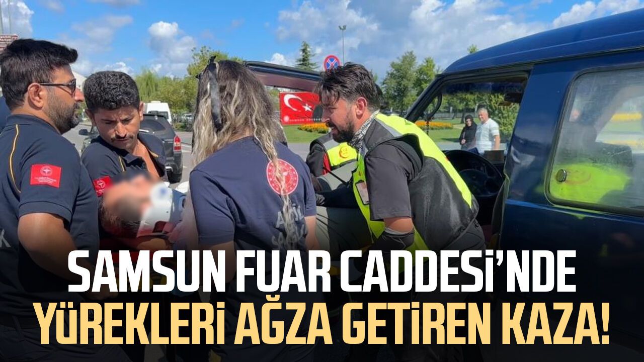 Samsun'da panelvan minibüs SUV araca çarptı: 1 yaralı