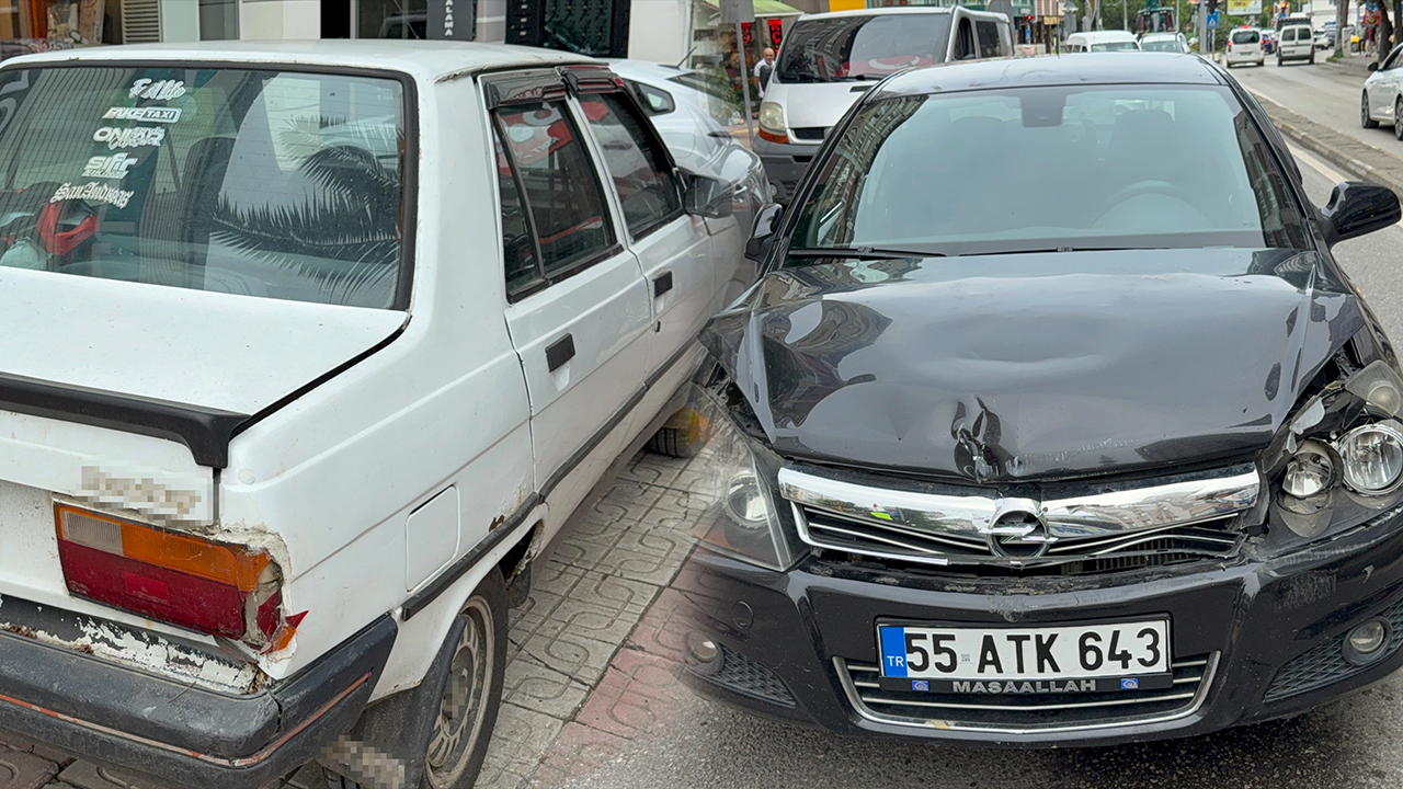 Samsun’da Lise Caddesi’nde kaza! 1 kişi yaralandı