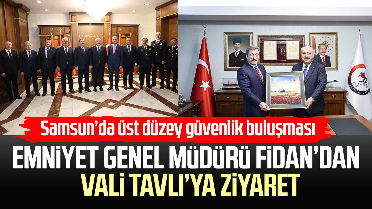 Emniyet Genel Müdürü Ali Fidan’dan Vali Tavlı’ya ziyaret