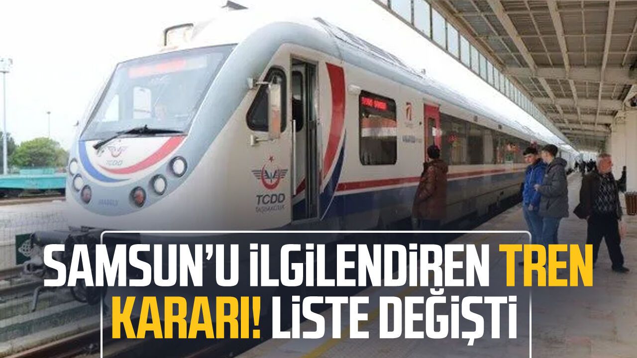 Samsun’un demiryolu hatları için yeni karar