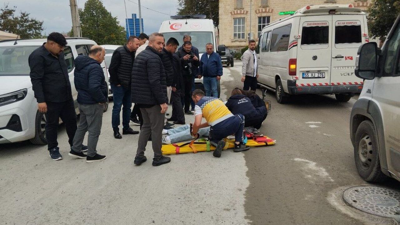 Samsun’da elektrikli bisiklet kazası! Genç yaralandı