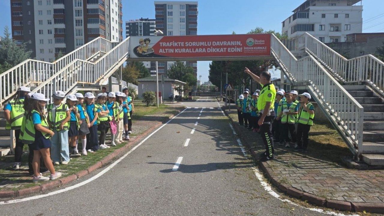 İlkadım Belediyesi'nden çocuklara trafik eğitimi