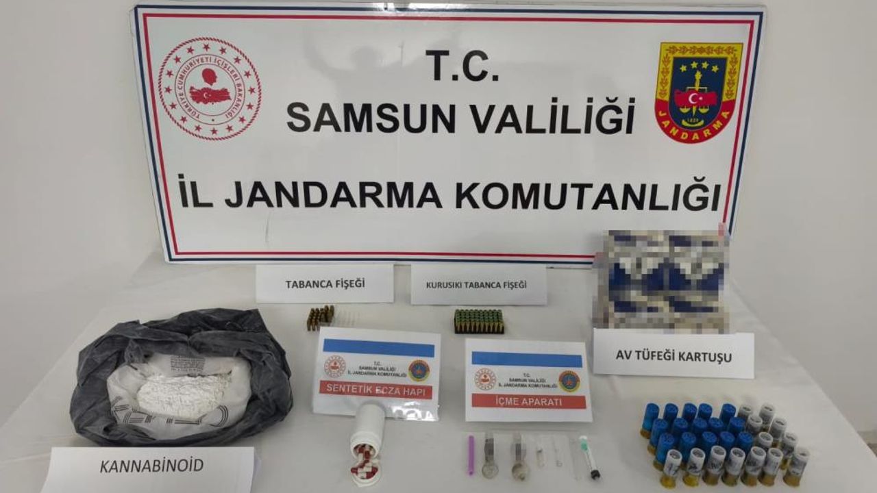 Samsun'da operasyon: Evden çıkanlar şaşırttı! 33 kilo detayı