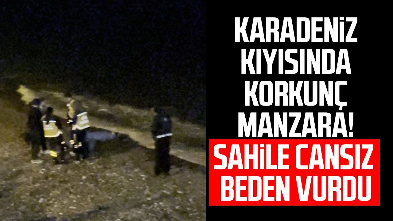 Karadeniz kıyısında korkunç manzara! Sahile cansız beden vurdu
