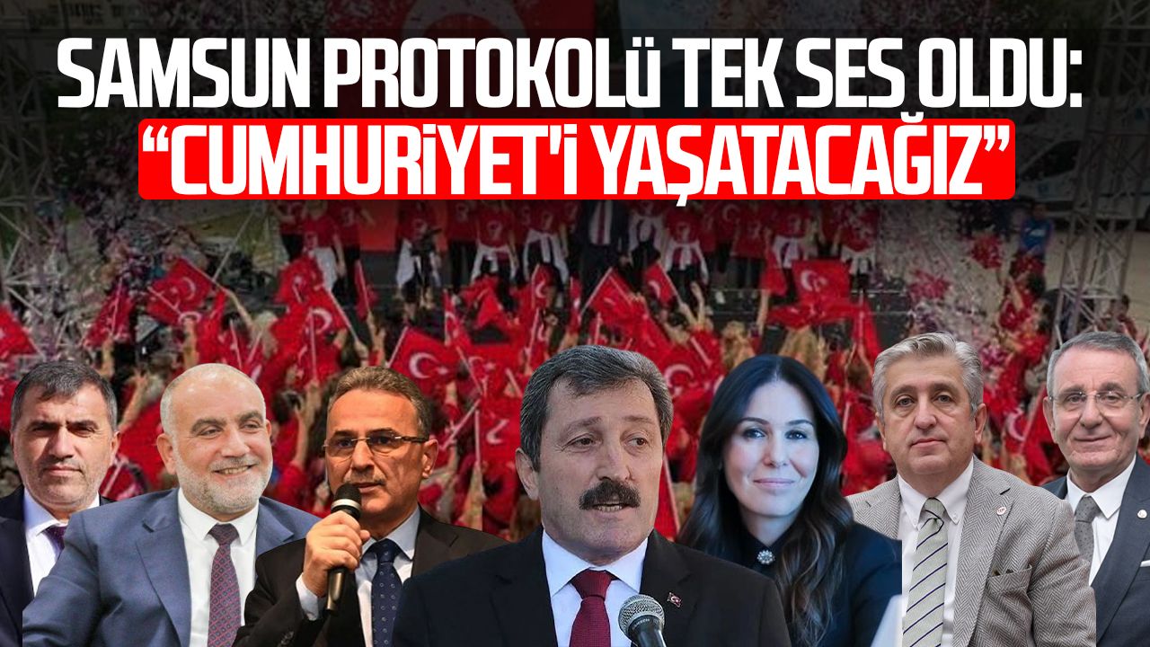 Samsun protokolünden Cumhuriyet'in 103. yılına kararlılık mesajı