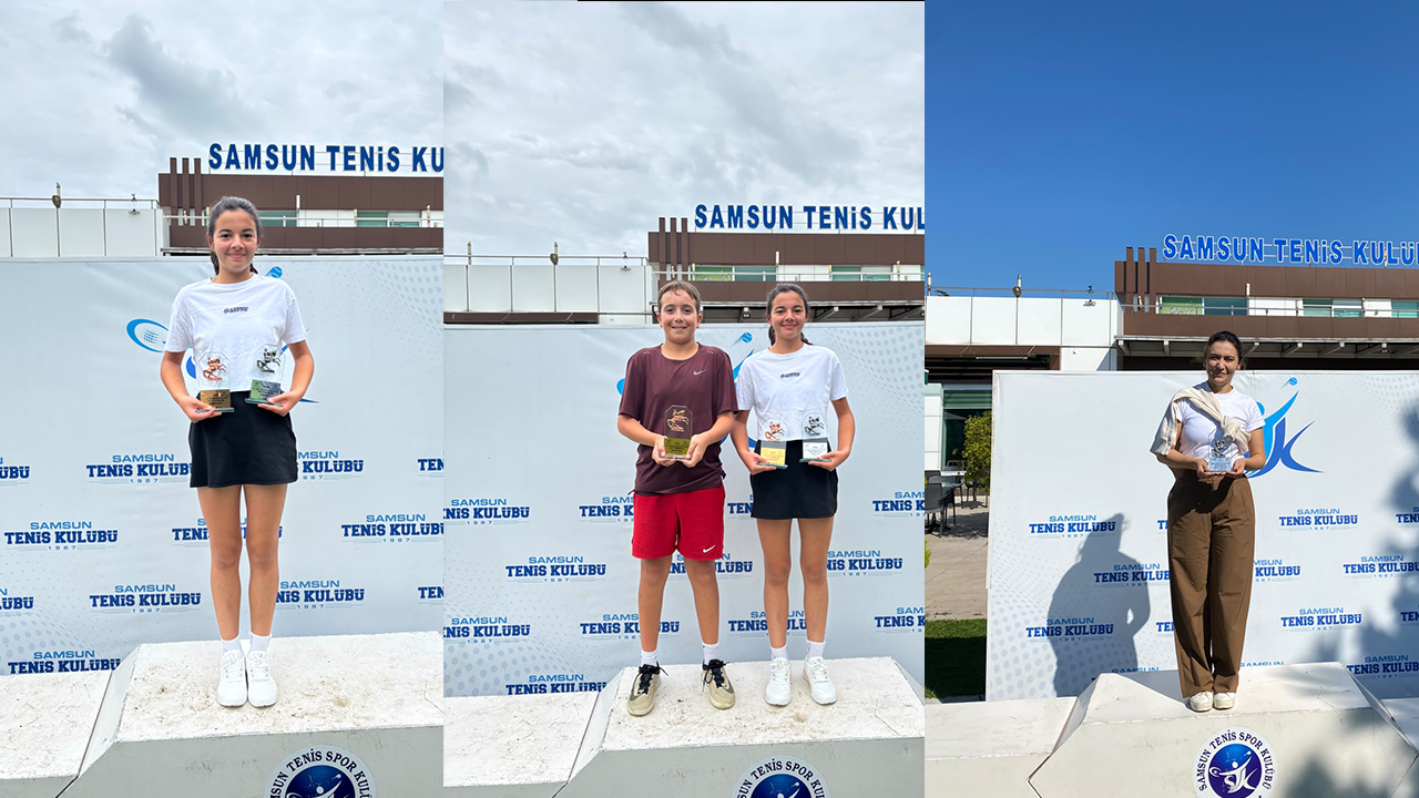Samsun’da tenis heyecanı! Şampiyonlar belli oldu