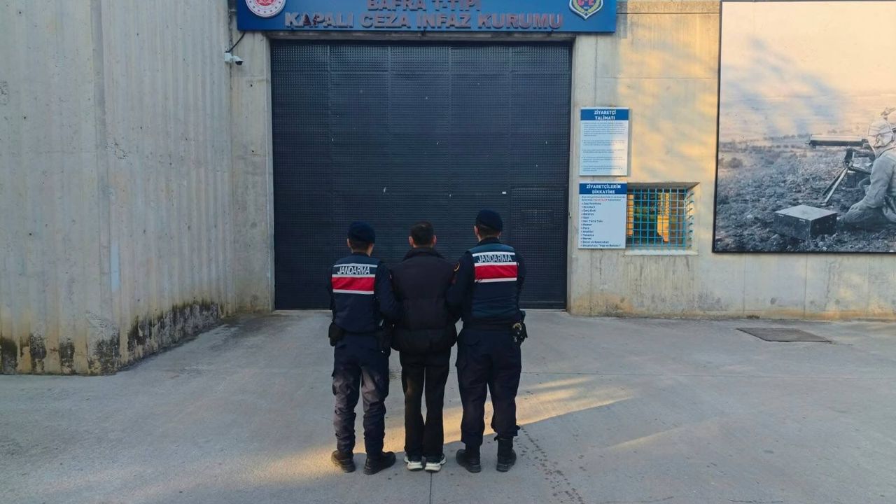 Samsun’da 11 yıl 3 ay hapis cezası vardı! Jandarmadan kaçamadı