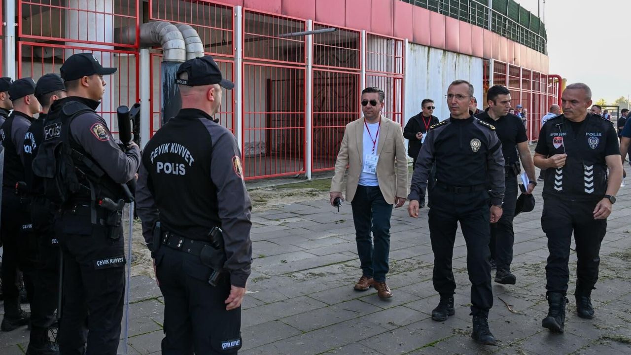 Samsun İl Emniyet Müdürü Faruk Aydın’dan derbi öncesi denetim