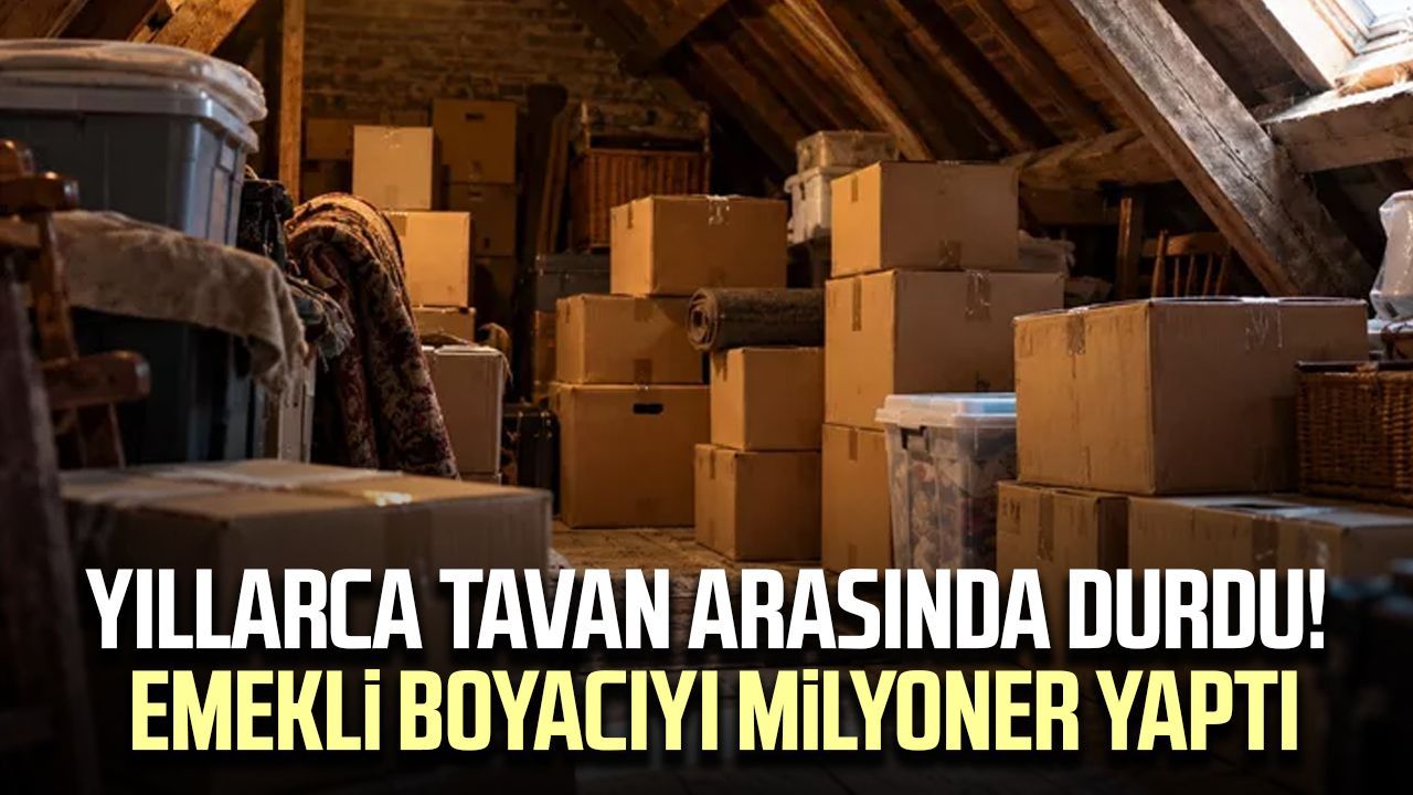 Photo : Samsun Gazetesi Yıllarca tavan arasında durdu! Emekli boyacıyı milyoner yaptı