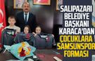 Salıpazarı Belediye Başkanı Refaettin Karaca'dan çocuklara Samsunspor forması
