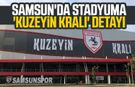 Samsun'da stadyumda 'Kuzeyin Kralı' detayı