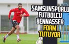 Yılport Samsunsporlu futbolcu Bennasser form tutuyor