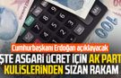 İşte asgari ücret için AK Parti kulislerinden sızan rakam