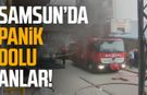 Samsun'da depoda yangın paniği!