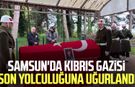 Samsun'da Kıbrıs gazisi Hacı Raif Demet son yolculuğuna uğurlandı