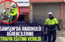 Samsun'da anaokulu öğrencilerine trafik eğitimi verildi