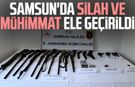 Samsun'da silah ve mühimmat ele geçirildi