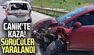 Samsun Canik'te kaza! Sürücüler yaralandı