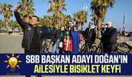 AK Parti SBB Başkan Adayı Halit Doğan'ın ailesiyle bisiklet keyfi