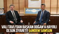 Vali Orhan Tavlı'dan SBB Başkanı Halit Doğan'a hayırlı olsun ziyareti! Gündem Samsun