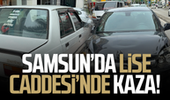 Samsun’da Lise Caddesi’nde kaza! 1 kişi yaralandı