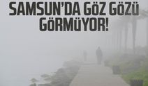 Samsun'da yoğun sis: Göz gözü görmüyor